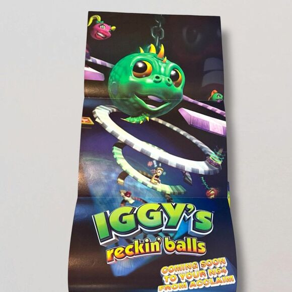 Nintendo Power Magazine Volume 107 Kobe Bryant with Iggys Poster - Picture 7 of 8